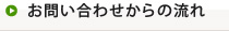 お問い合わせからの流れ